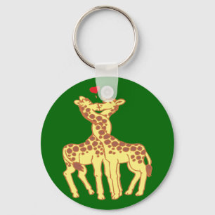Chaveiro giraffes namorou em love girafas