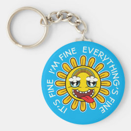 Chaveiro Girassol Louco: Está tudo bem, estou bem, está tud