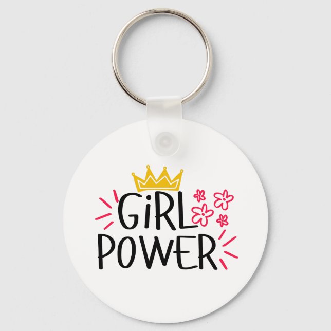 Chaveiro Girl Power Women's Day (Frente)