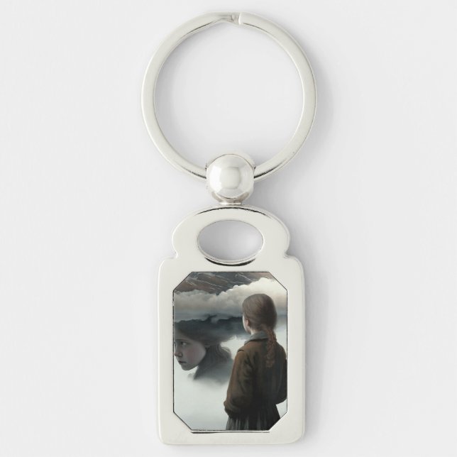 Chaveiro Girl with clouds (Frente)