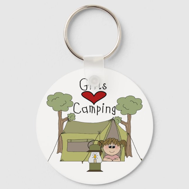 Chaveiro Girls Love Camping (Frente)