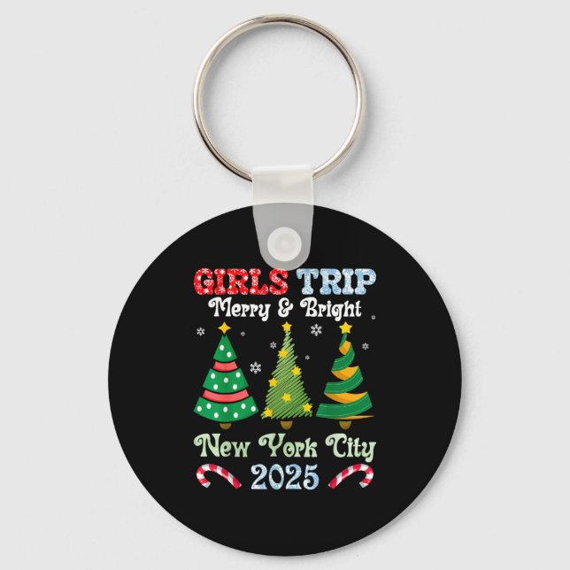 Chaveiro Girls Trip Merry And Bright Xmas New York City Vac (Frente)