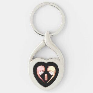 Chaveiro Girly BFF Karaoke Love Heart
