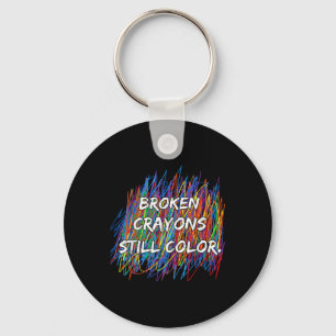 Chaveiro Giz Crayons Quebrados Ainda Podem Colorir Conscien