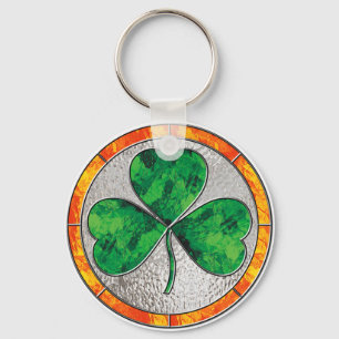 Chaveiro Glass Shamrock