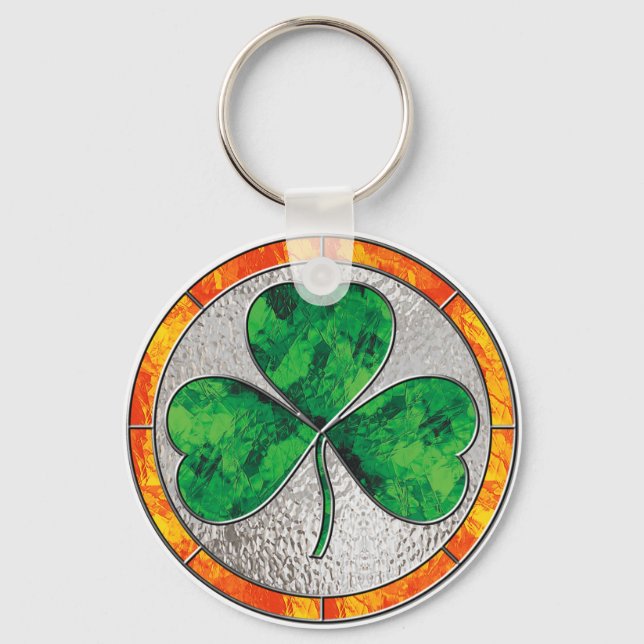 Chaveiro Glass Shamrock (Frente)