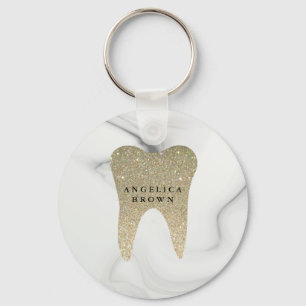 Chaveiro Glitter Dental Marble Pattern Keychain