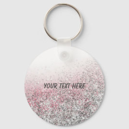 Chaveiro Glitter rosa-menina favoritos personalizados do pa