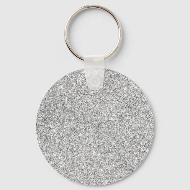 Chaveiro Glitter Silver Elegante (Frente)