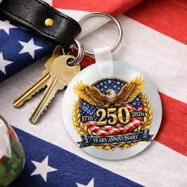 Chaveiro Glittered Semiquincentennial Eagle Emblem