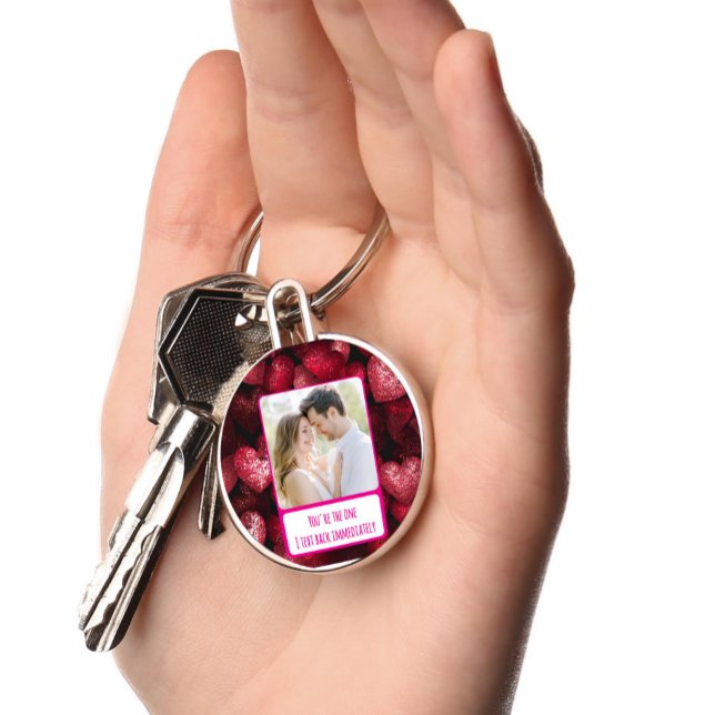 Chaveiro Glittery Love I Text Back Imediatamente (Criador carregado)