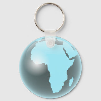 Chaveiro Globo de Vidro Africano