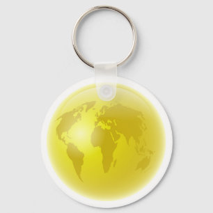 Chaveiro Globo dourado