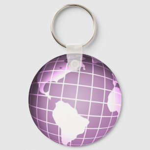 Chaveiro Globo roxo