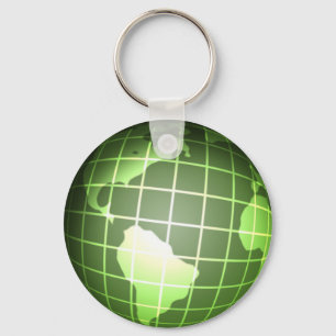 Chaveiro Globo verde escuro