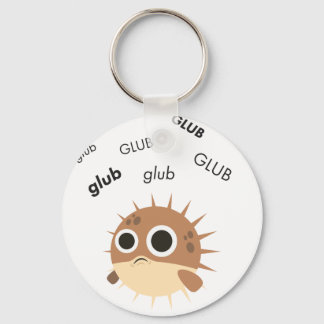 Chaveiro Glub Blowfish Cute Emoji