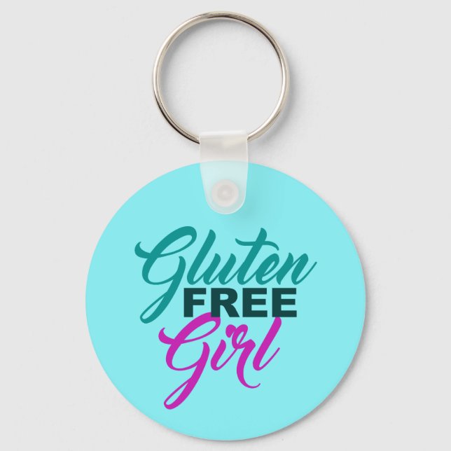 Chaveiro Gluten Free Girl (Frente)
