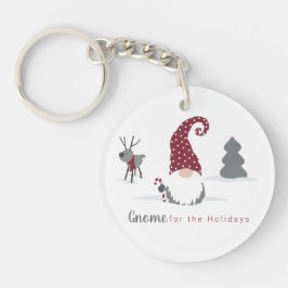 Chaveiro Gnome e renas - design do tomate escandinavo