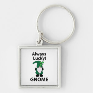 Chaveiro Gnome Shamrock Sortudo Dia de São Patrício Gnome
