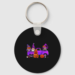 Chaveiro Gnomo de Caminhão de Halloween Bruxa Abóbora Boo F