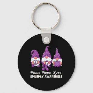 Chaveiro Gnomos Engraçados Paz Esperança Ama Epilepsia Awar