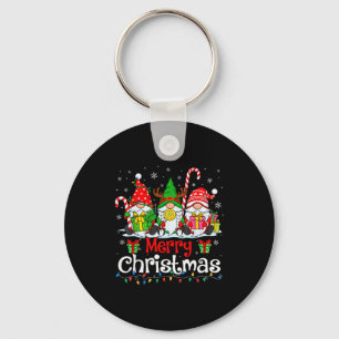 Chaveiro Gnomos Fofos Feliz Natal Luz Família Gnomo Natal