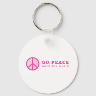 Chaveiro Go Peace (Rosa)
