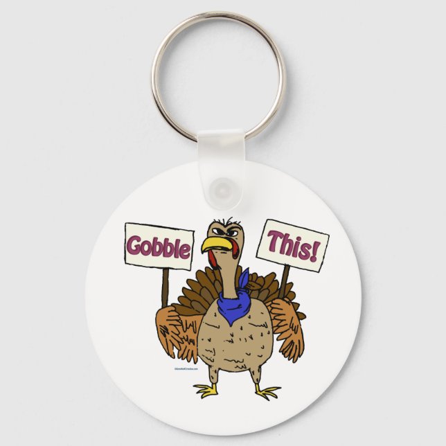 Chaveiro Gobble This - Falando sobre a Turquia (Frente)
