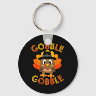 Chaveiro Gobble Turkey Pequenos Meninos Meninas Crianças Aç