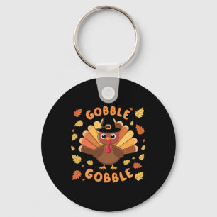 Chaveiro Gobble Turquia Ação de Graças Queda Colheita de ou