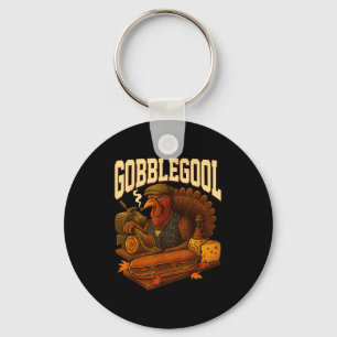 Chaveiro Gobbol Peru Gobble Gool Dia de Ação de Graças Retr