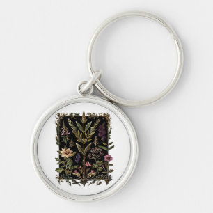 Chaveiro Goblincore Bruxa Vitoriana Ervas Clássico