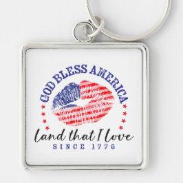 Chaveiro God Bless America - Keychain