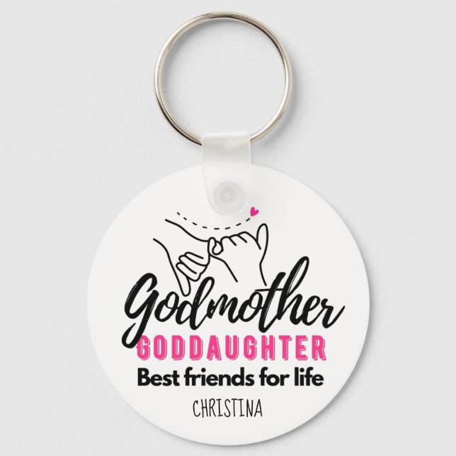 Chaveiro Godchild Gift - A Madrinha dos Melhores Amigos da  (Frente)