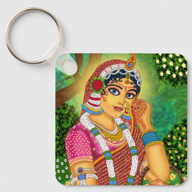 Chaveiro Goddess Radha Keychain (Frente)