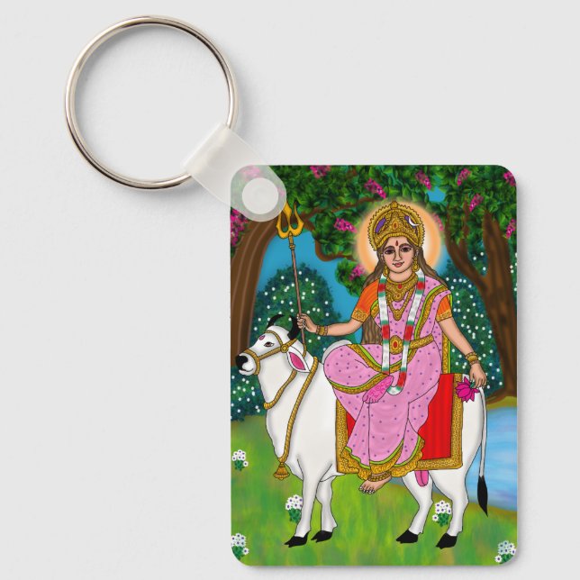 Chaveiro Goddess Shailputri Keychain (Frente)