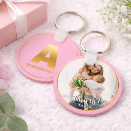 Chaveiro Gold Alfabet Letter Button sleutelhanger