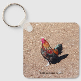 Chaveiro Gold Cockerel Rooster key chain