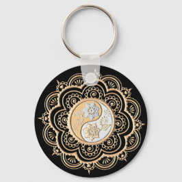 Chaveiro Gold & Silver Mandala