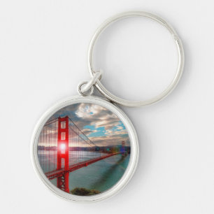 Chaveiro Golden gate bridge com o Sun que brilha