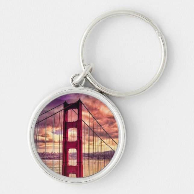 Chaveiro Golden gate bridge em San Francisco, Califórnia (Frente)