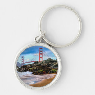 Chaveiro Golden gate bridge no por do sol