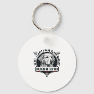 Chaveiro Golden Retriever Desculpe Tenho Planos Amante de C
