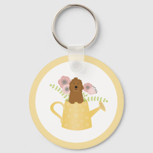 Chaveiro Goldendoodle Em Água Pode Amarelar