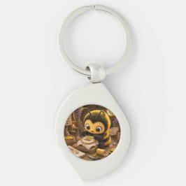 Chaveiro Goldene Hummel im Blütentanz.11