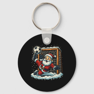 Chaveiro Goleiro de futebol do Papai Noel Esportes Natal