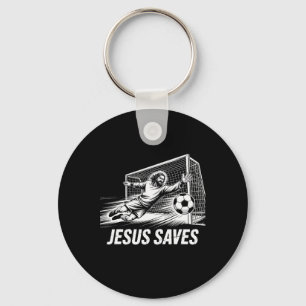 Chaveiro Goleiro de Futebol Jesus Salva Cristão