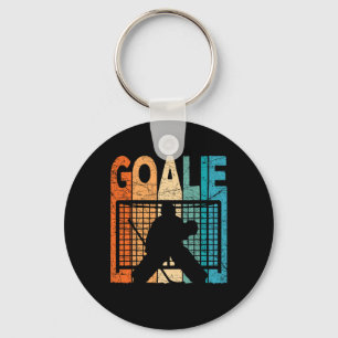 Chaveiro Goleiro de Hóquei no Gelo Antigo Goleiro de Hóquei