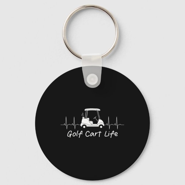 Chaveiro Golf Carrinho, Piada Engraçada Parody Golfer Co (Frente)