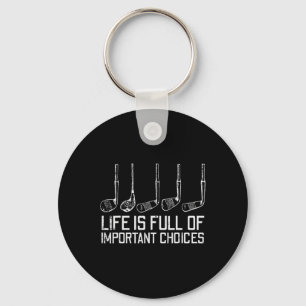 Chaveiro Golf Clubs Vida Cheio Escolhas Importantes Golfe E